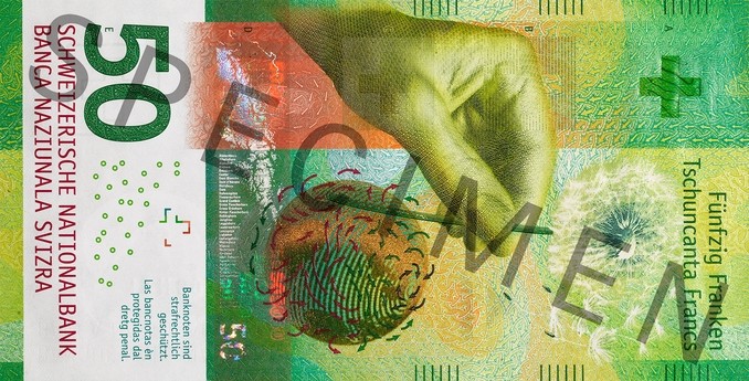 Швейцария 50 CHF — лицевая сторона