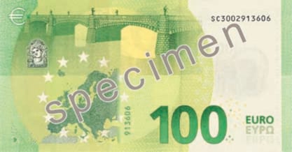 Евросоюз 100 € — оборотная сторона
