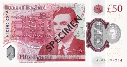 Великобритания 50 £ — оборотная сторона